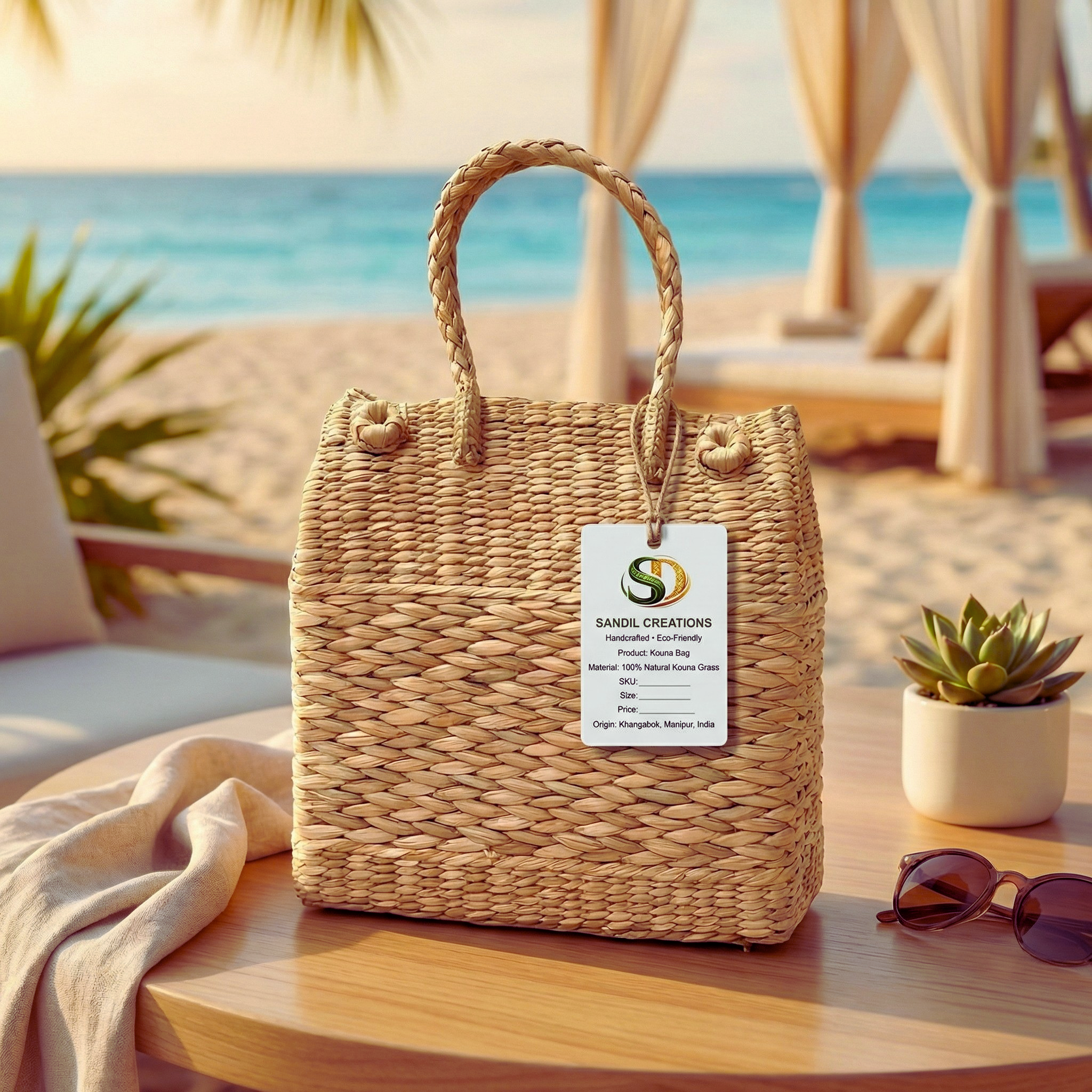 Sandil’s Kouna Picnic Bag Plain Weave.